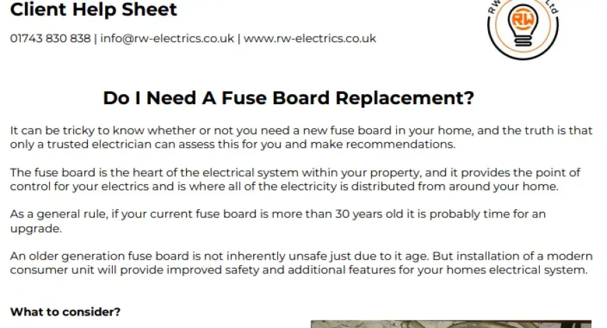 Do I need a Fuse Board Replacement