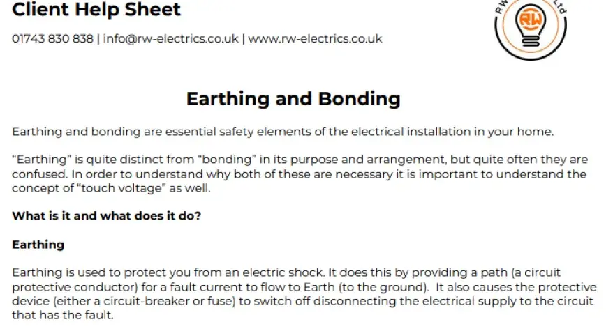 Earthing and Bonding