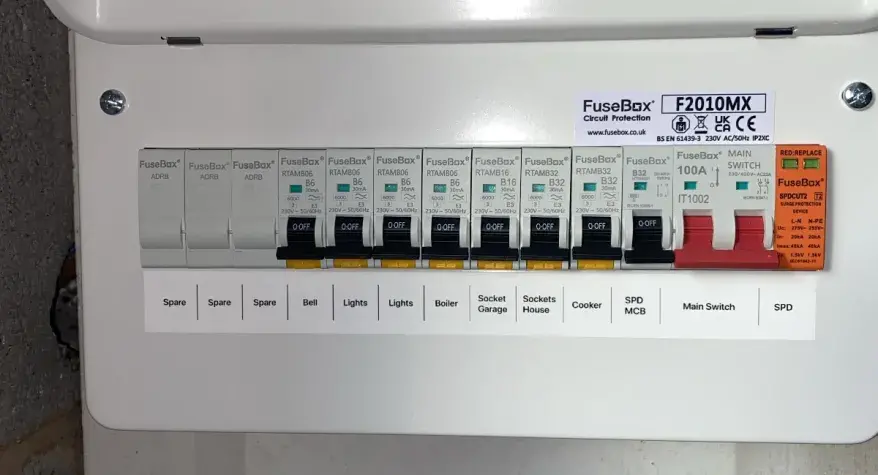 Fuse Board Upgrade - RW Electrics Shrewsbury