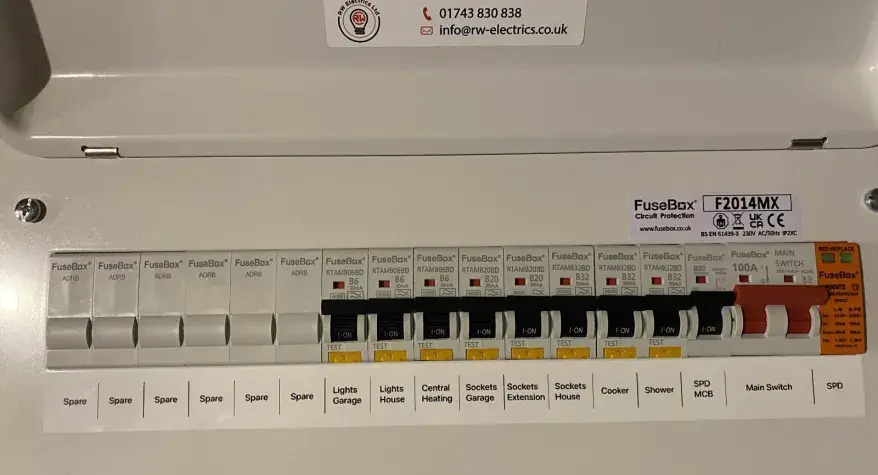 Fuse Board Upgrade in Shrewsbury